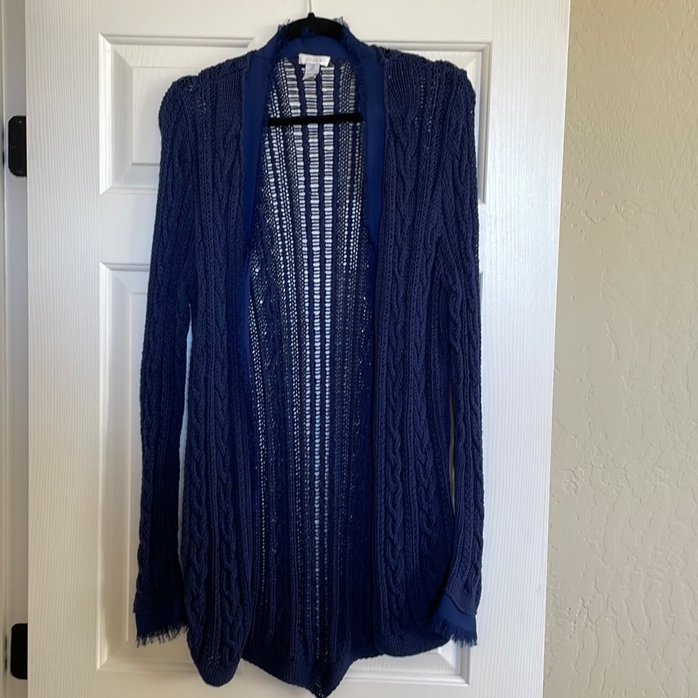 Chico’s Navy Blue Cardigan